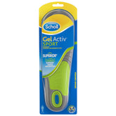 Scholl GelActiv Men's Sport Insoles – 1 Pair (Size 7–12)